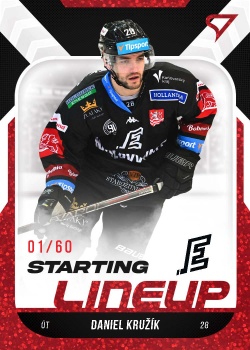 Daniel Kruzik Karlovy Vary Tipsport ELH 2022/23 SportZoo 2. serie Starting LINEUP 2nd PERIOD /60 #SL-70